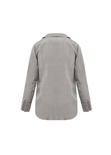 Camisa texturizada en satín