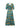 Vestido estampado turquesa y camel