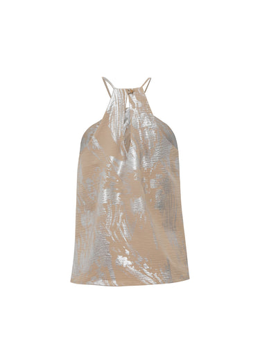 Blusa Evasé Metalizada