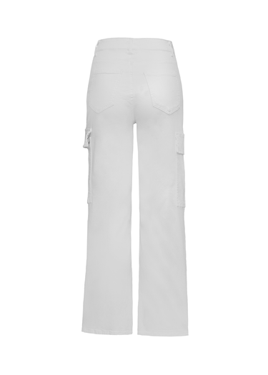Pantalon straight blanco