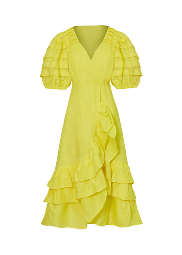 Vestido con boleros y mangas abullonadas