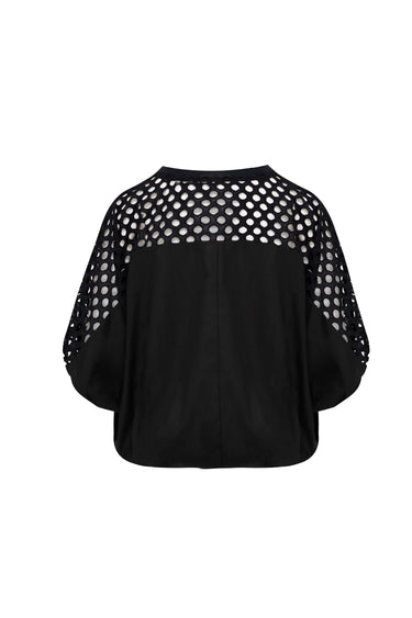 Blusa Canesú y Encaje de Malla