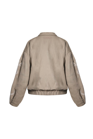 Chaqueta Bomber Bordado Flora