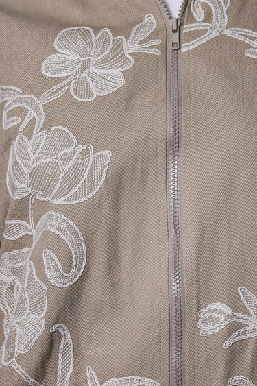 Chaqueta Bomber Bordado Flora