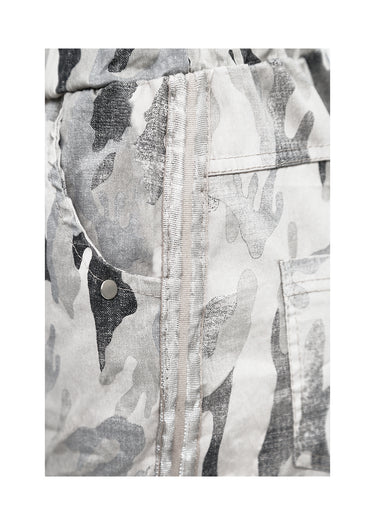 Pantalón de Silueta Cónica con Print