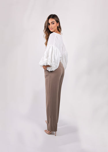 Blusa Statement Puff Sleeve White