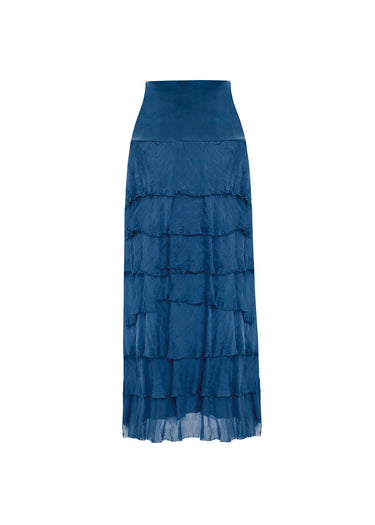 Falda Maxi Midnight Tiers