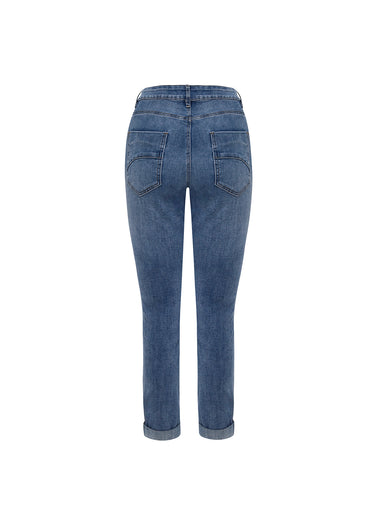 Jean skinny de tiro medio-alto