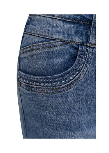 Jean skinny de tiro medio-alto