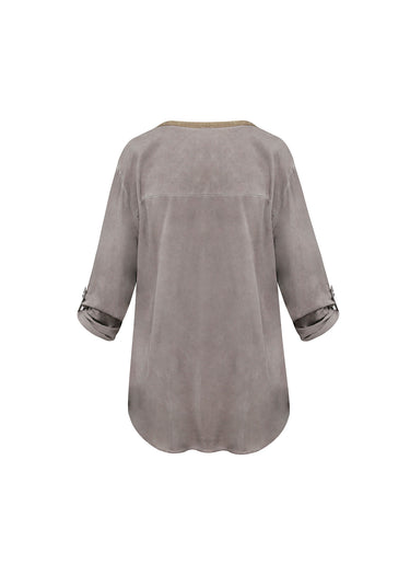 Blusa Túnica Terra con Cuello Glitter