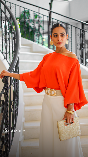 Blusa Medio Cielo