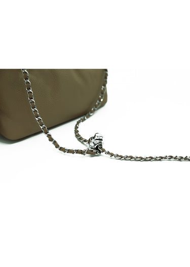 Bolso mini con acabado satinado