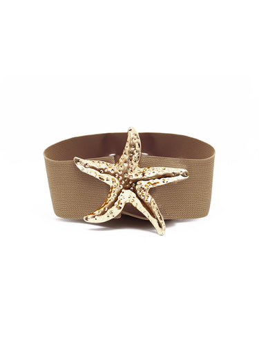 Cinturón con hebilla de estrella de mar