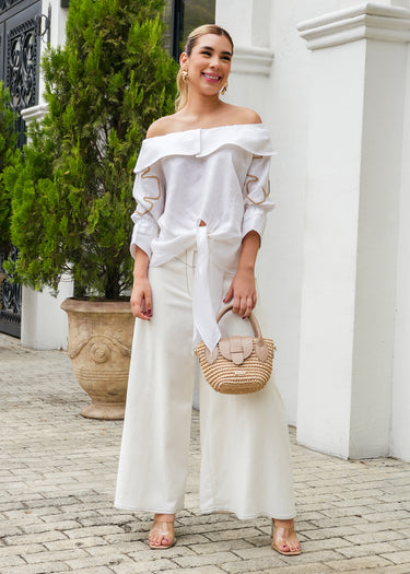 Blusa coastal linen