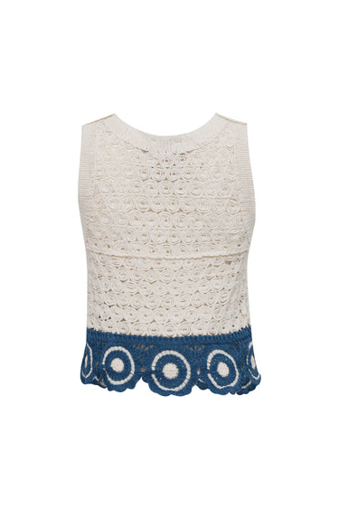 Blusa Tejida Bicolor