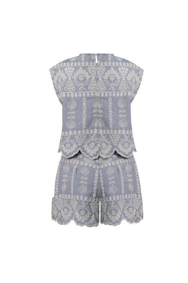 Conjunto cielo bordado