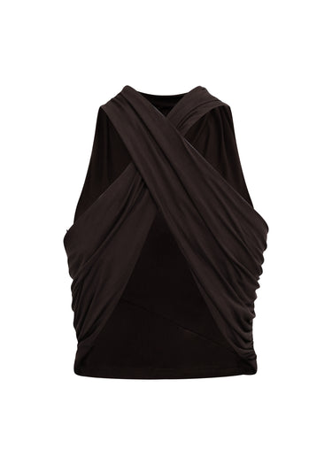 Blusa Cuello Halter y Espalda Cruzada