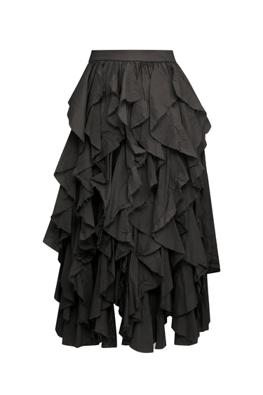 Falda de Volantes Asimétricos