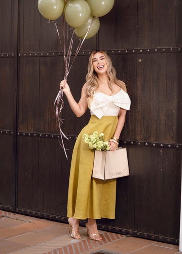 Vestido con Lace Green