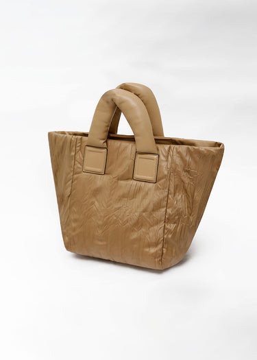 Bolso tote con textura arrugada