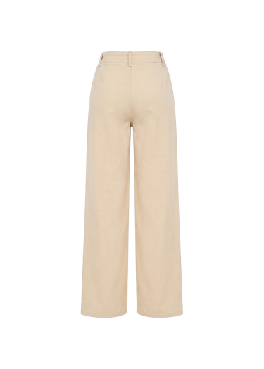 Pantalon wide leg con cordón