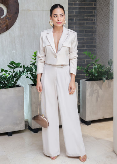 Blazer tipo cropped