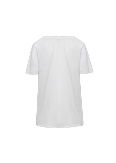 Camiseta estampado dorado