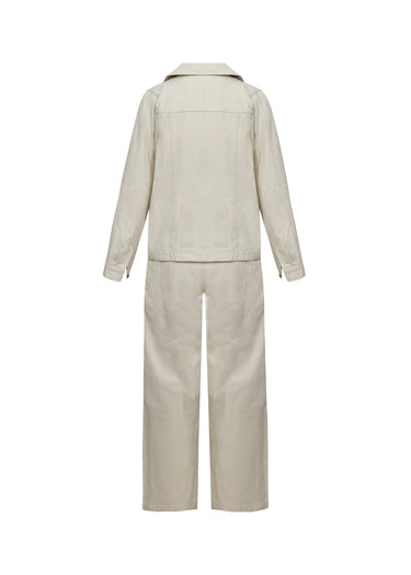 Conjunto Embroidered Twill Matching