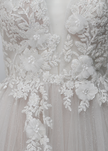 Vestido Novia flor