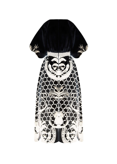 Vestido Palms & Lattice
