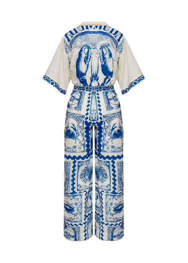 Enterizo Ocean Blue Palazzo