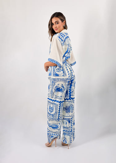 Enterizo Ocean Blue Palazzo