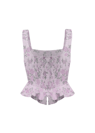 Crop Top Estampado Floral