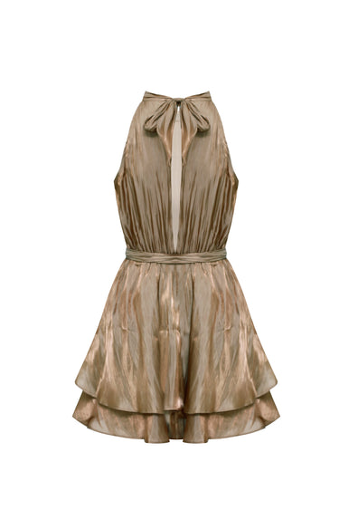 Vestido Cocktail Resplandor Ámbar