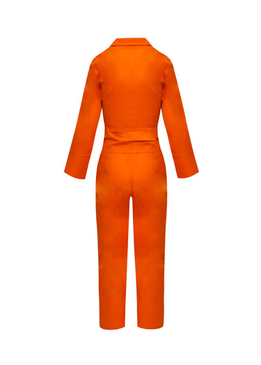 Enterizo naranja cinturon