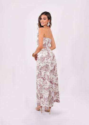 Conjunto Vintage Scene Print