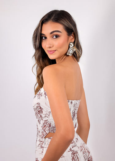 Conjunto Vintage Scene Print