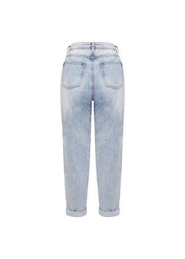 Jean Mom de Talle Alto y Pierna Recta
