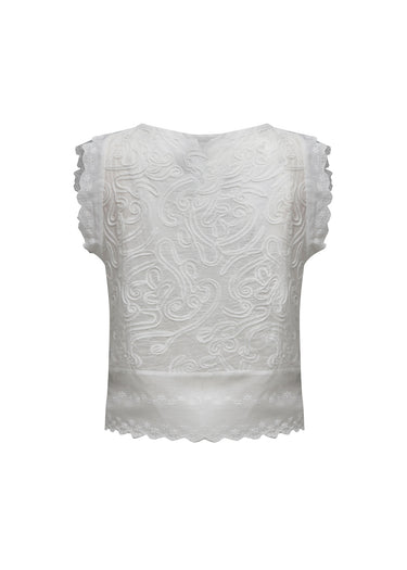 Blusa Peplum Bordado Soutache