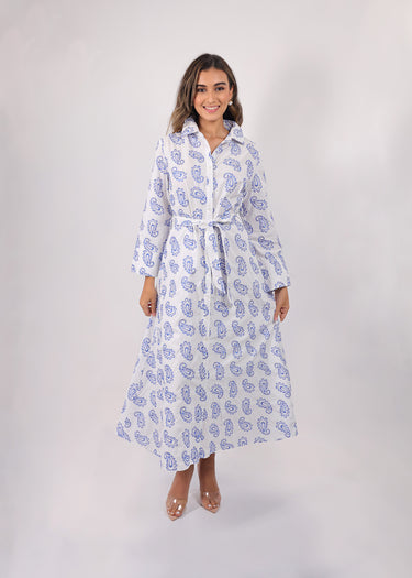 Vestido Blue Paisley