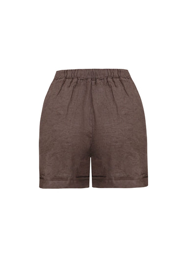 Shorts de lino con cordón