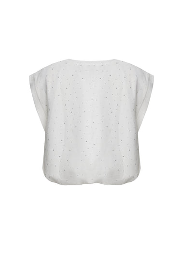 Blusa Sleeveless de Tejido Fluido