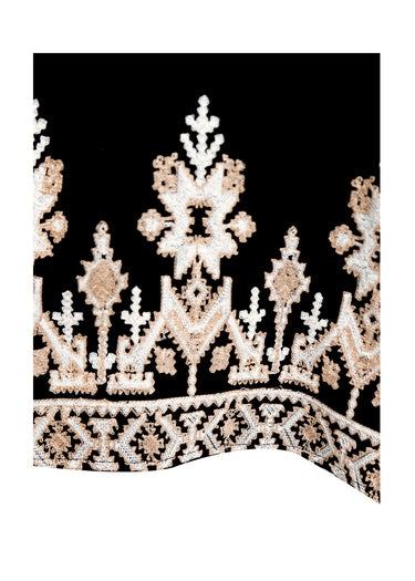 Pantalón Palazzo con Bordado Intrincado