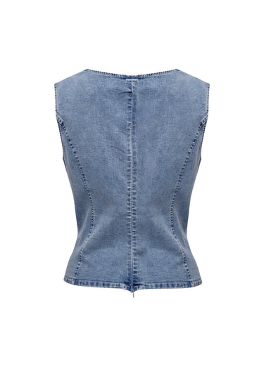 Blusa Neck with Pearl
