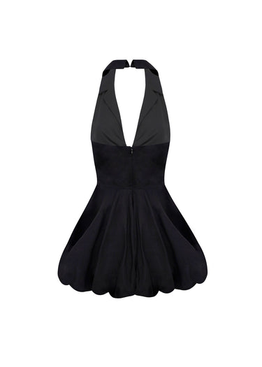 Vestido halter negro
