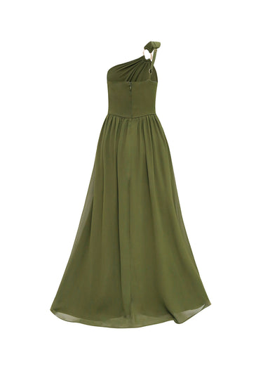 Vestido asimétrico drapeado