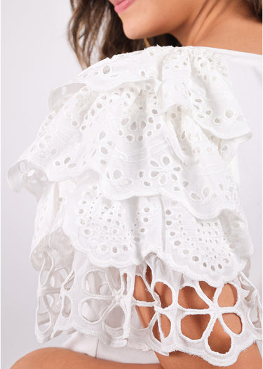 Blusa Asymmetric Ruffle