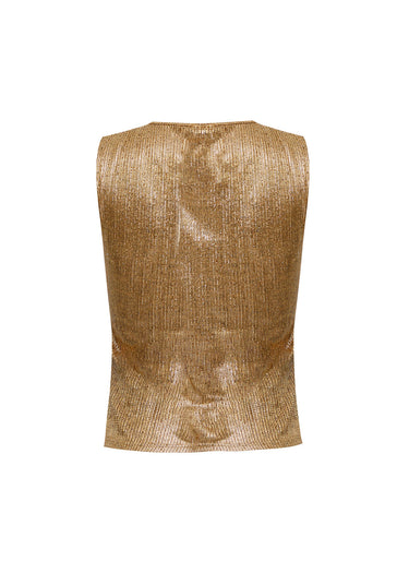 Blusa Shimmer metalizada