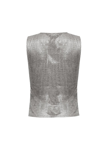 Blusa Shimmer metalizada
