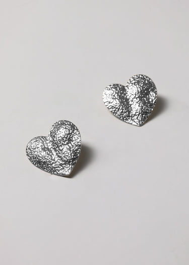 Aretes de Corazó Texturizados